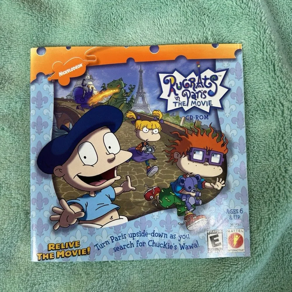 Nickelodeon‎ Rugrats Adventure And In Paris Game CD-ROM For Windows 95/98